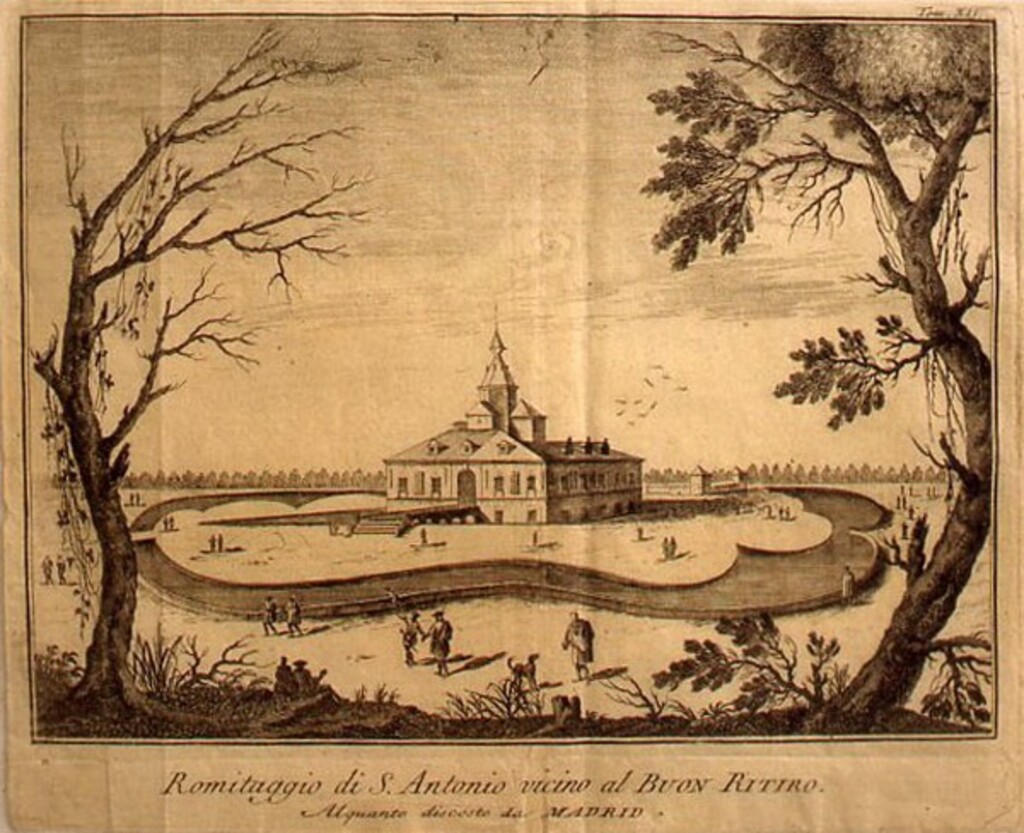 Miniatura de La ermita de San Antonio en el Buen Retiro. Madrid