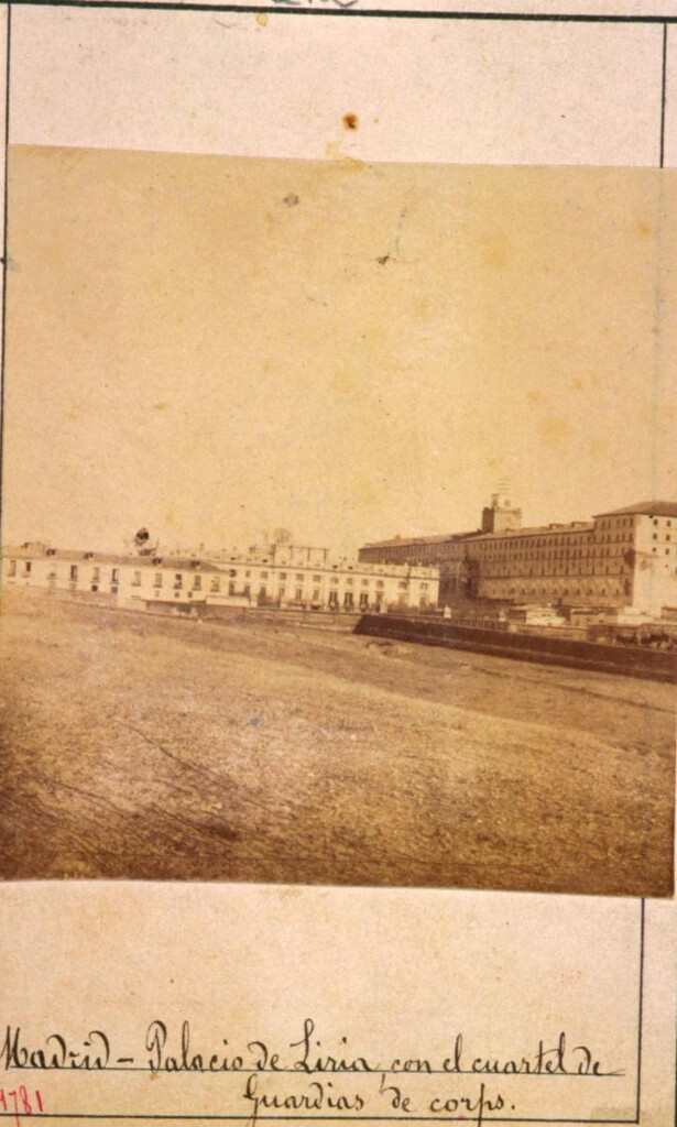 Miniatura de Palacio de Liria, con el cuartel de Guardias de Corps