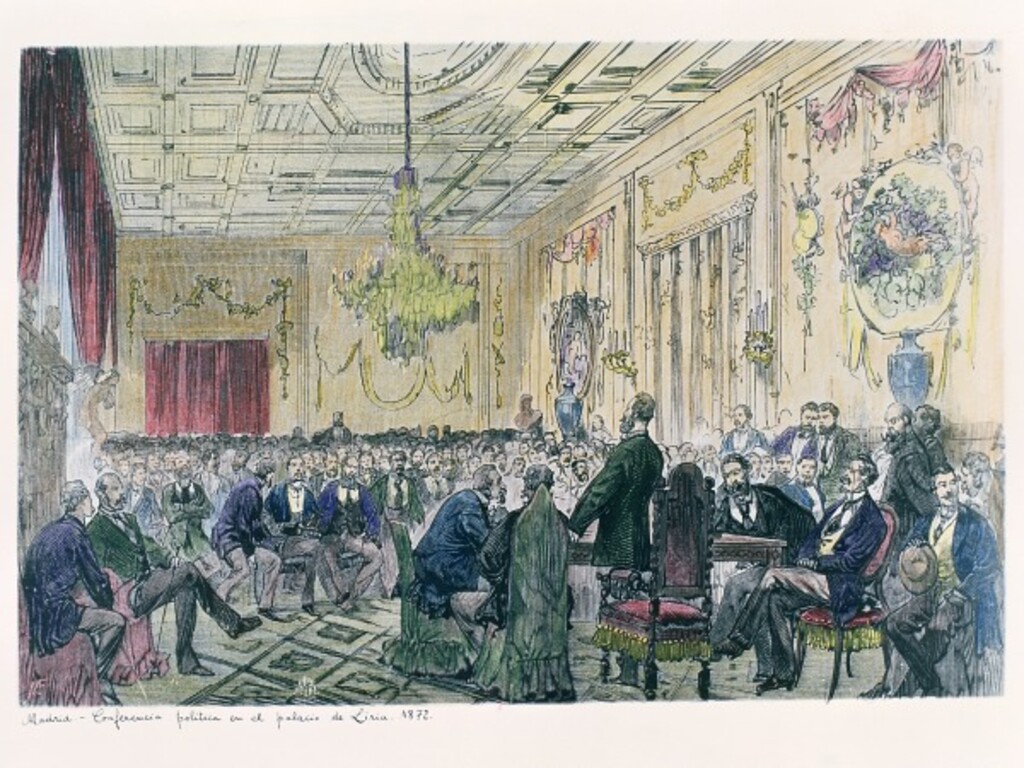 Miniatura de Conferencia política en el palacio de Líria