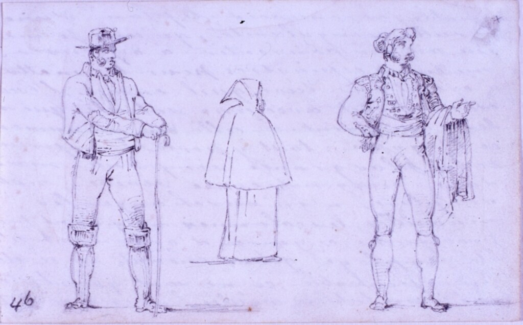 Miniatura de Mayoral, fraile y torero