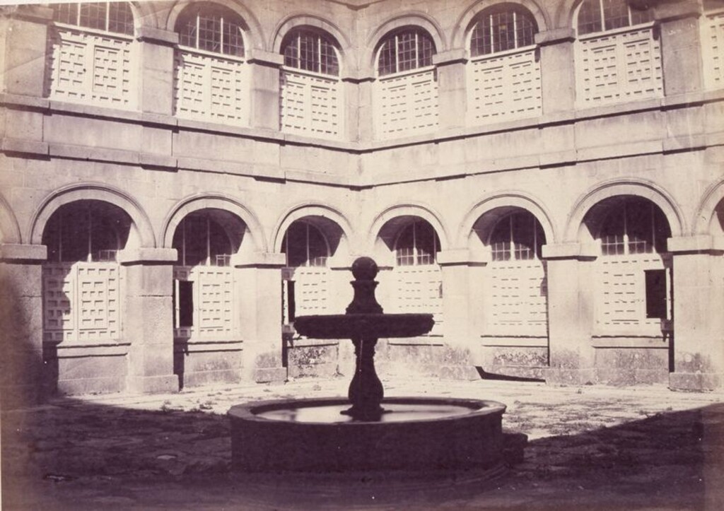 Miniatura de Patio del refectorio en el Monasterio de San Lorenzo (Escorial)