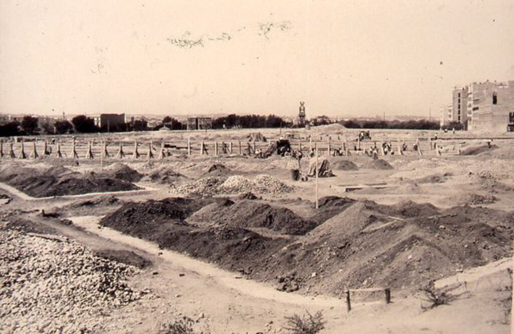 Miniatura de Vista de las obras del asilo para mendigos