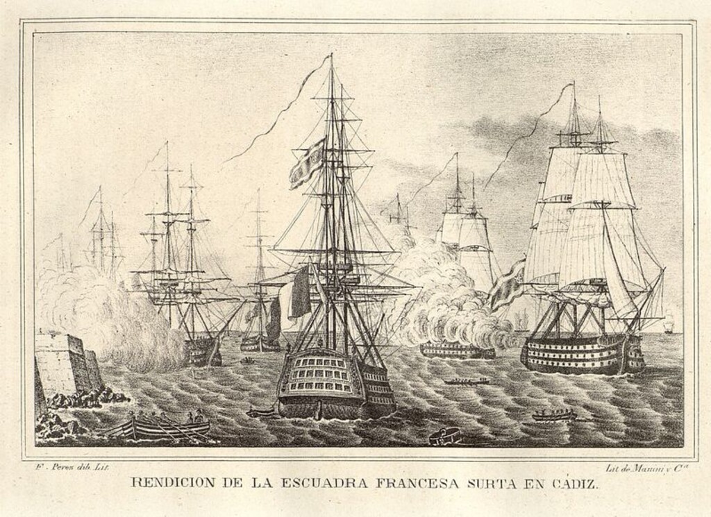 Miniatura de Rendición de la escuadra francesa surta en Cádiz