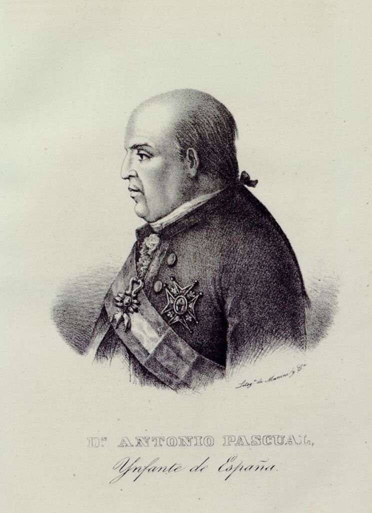 Miniatura de Don Antonio Pascual, infante de España
