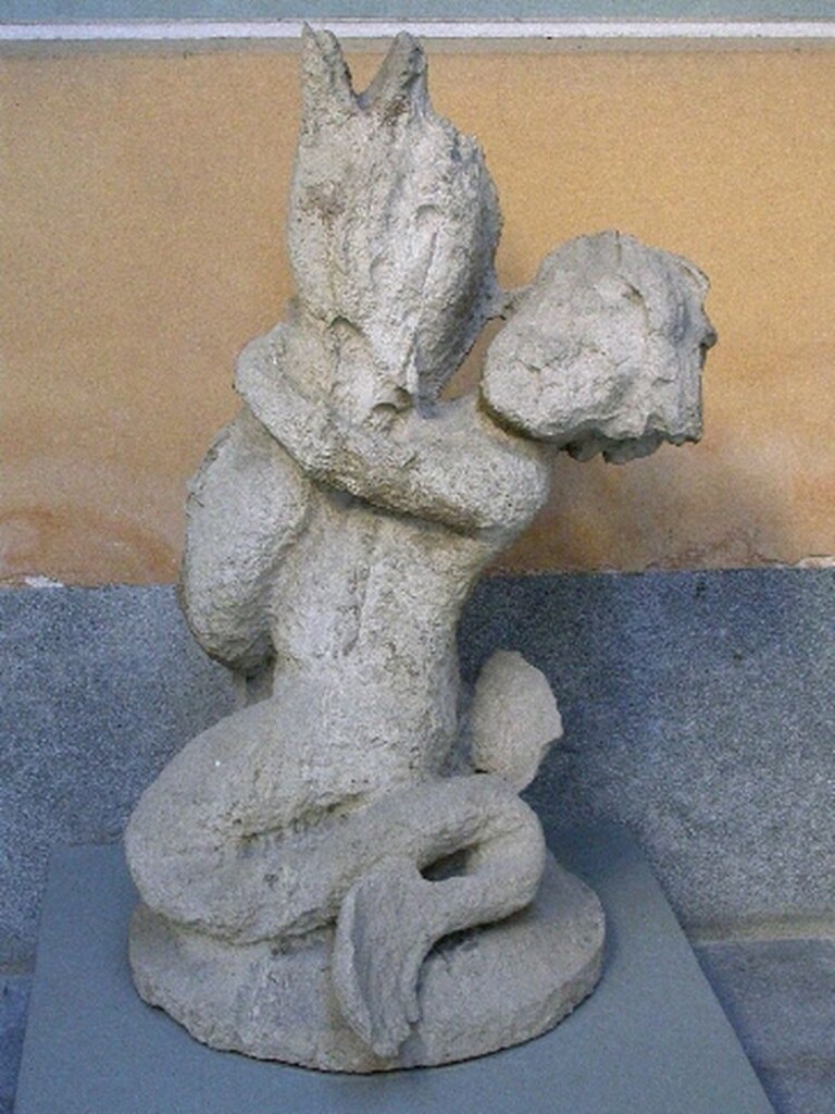 Miniatura de Tritón con delfín