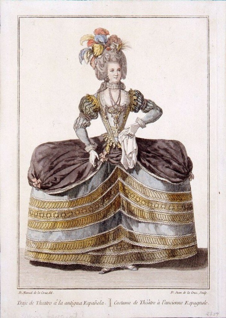 Miniatura de Traje de teatro. Retrato de María Ladvenant