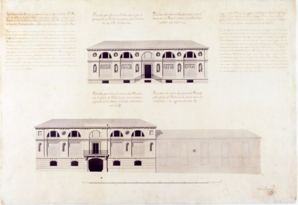 Miniatura de Proyecto de la Galería de Bellas Artes sobre las traseras del Palacio de Liria
