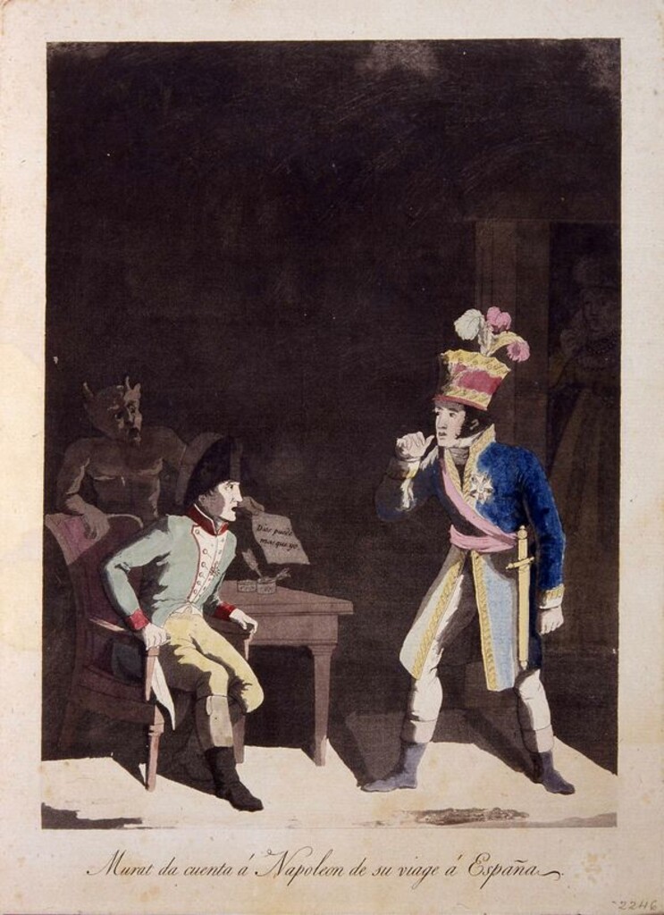 Miniatura de Murat y Napoleón
