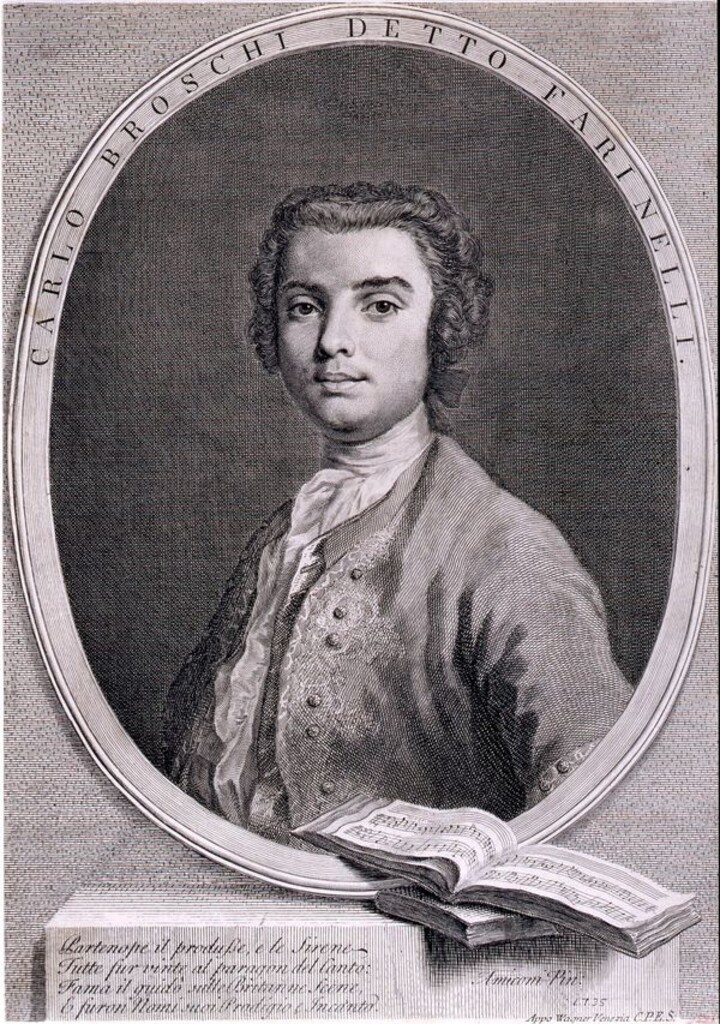 Miniatura de Carlo Broschi, "Farinelli"