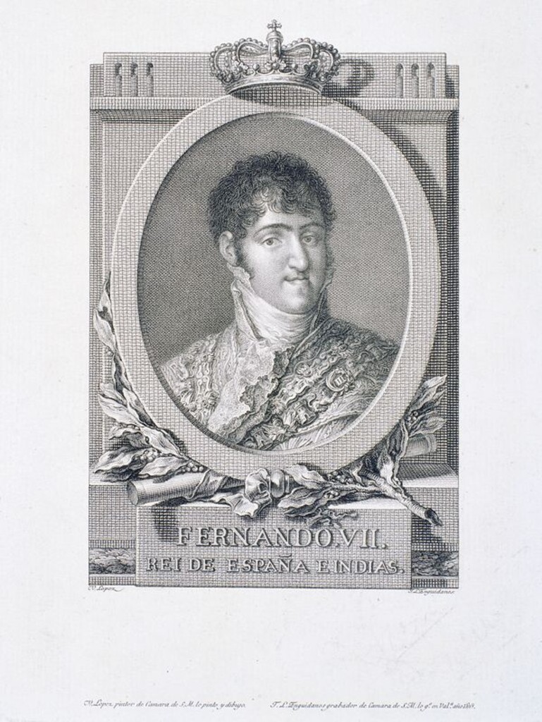 Miniatura de Retrato de Fernando VII