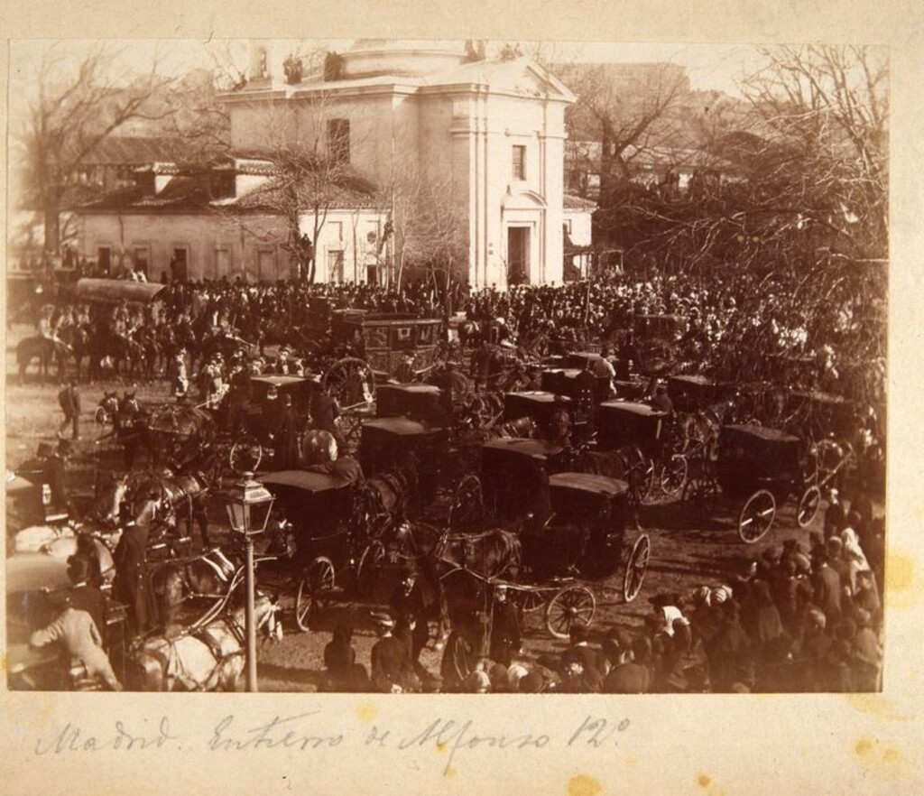 Miniatura de Entierro de Alfonso XII