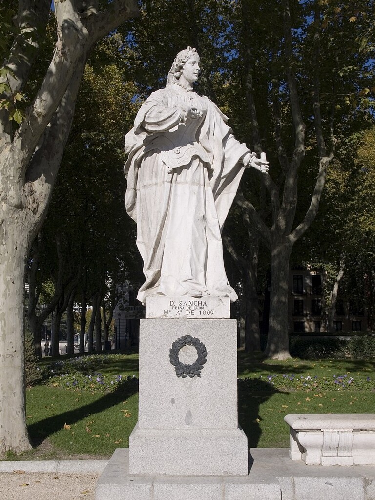 Miniatura de Sancha, reina de León
