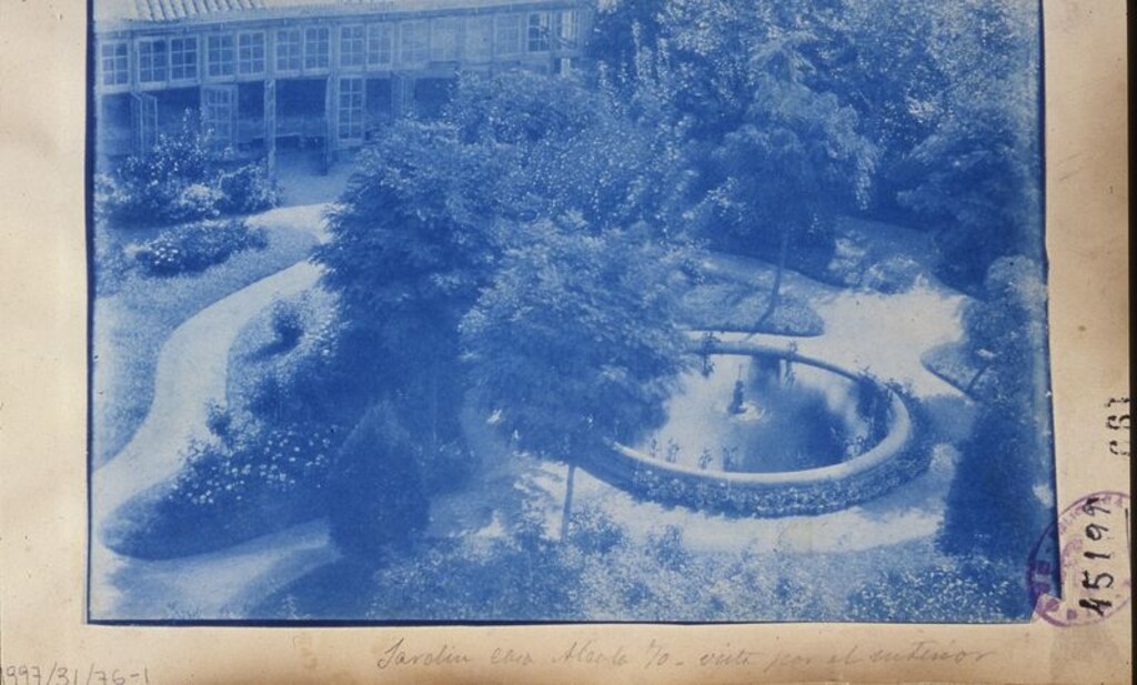 Miniatura de Jardín de la casa Alcalá 70, visto por el interior