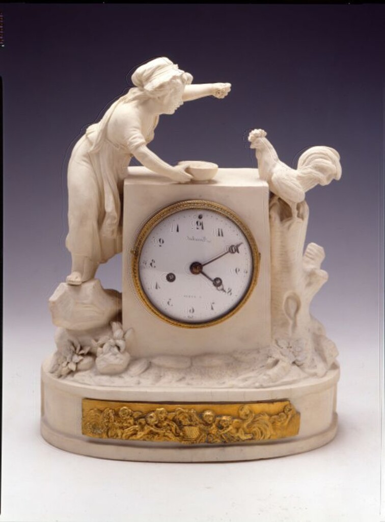 Miniatura de Reloj de porcelana