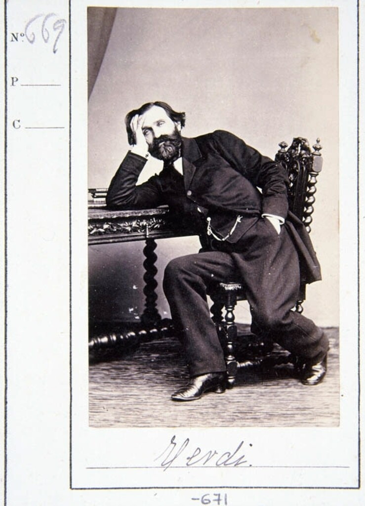 Miniatura de Retrato de Giuseppe Verdi
