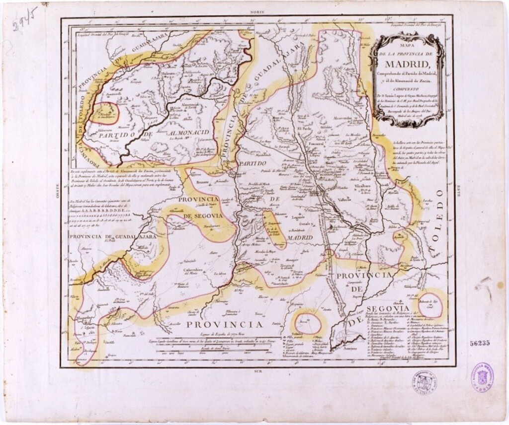 Miniatura de Mapa de la provincia de Madrid
