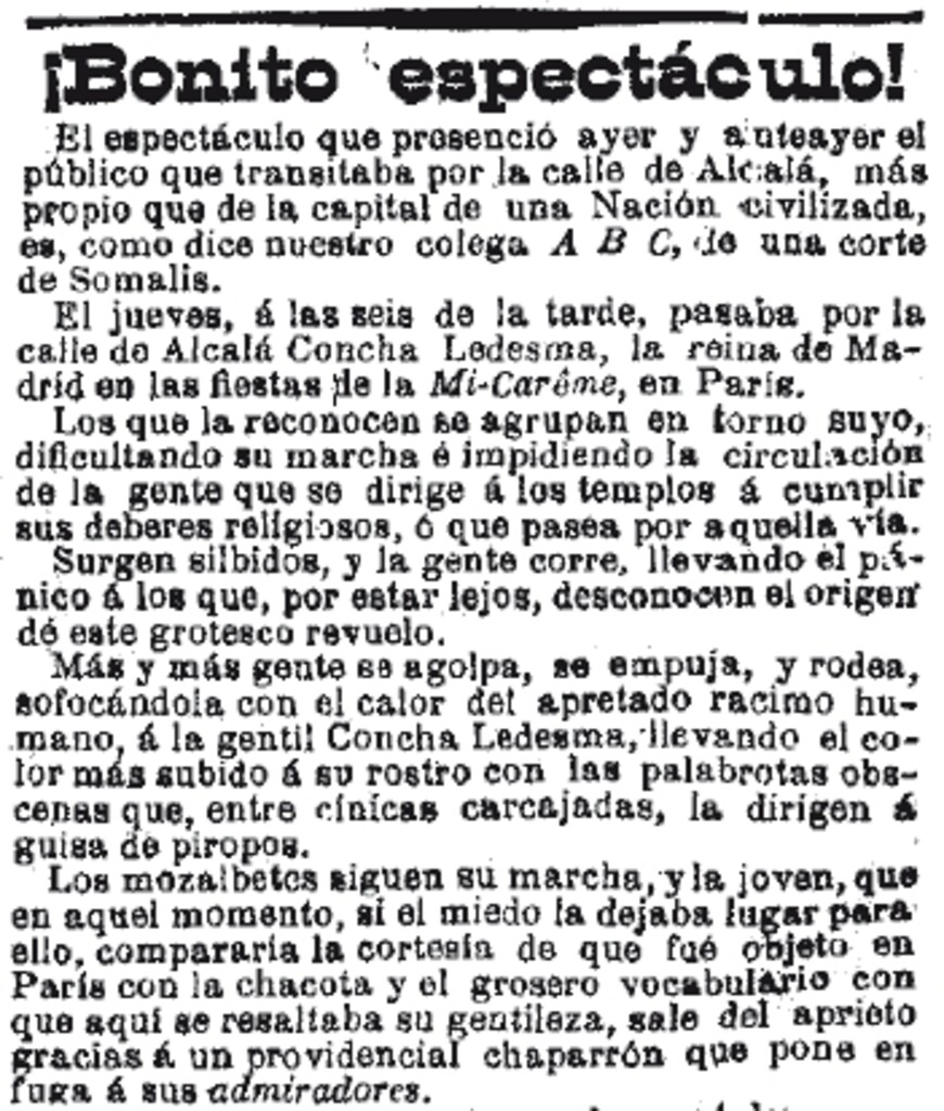 Miniatura de La Época del 14 de Abril de 1906: ¡Bonito espactáculo!