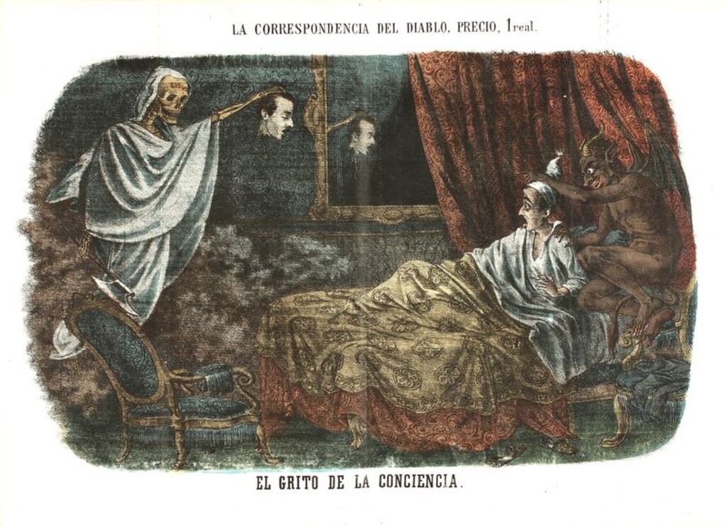 Miniatura de El grito de la conciencia: Escena satírica