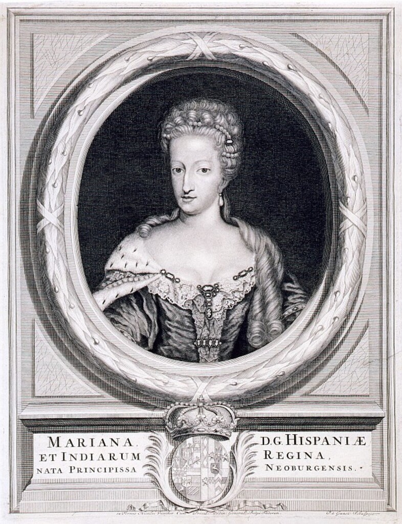 Miniatura de Mariana de Neoburgo, Reina de España.