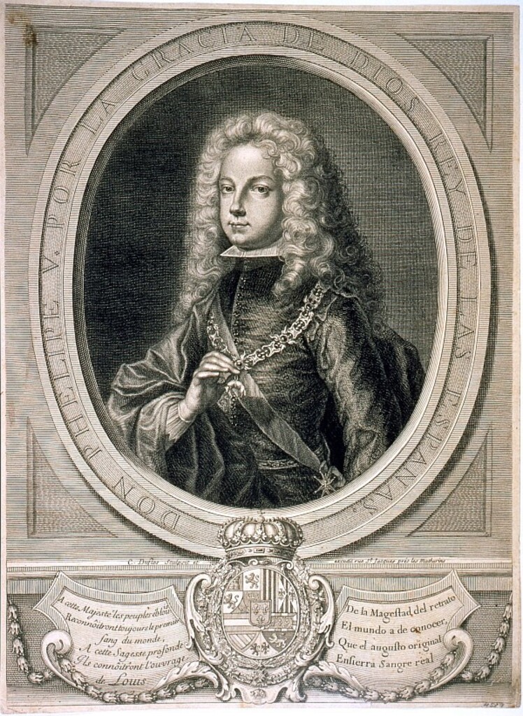 Miniatura de Felipe V, Rey de España