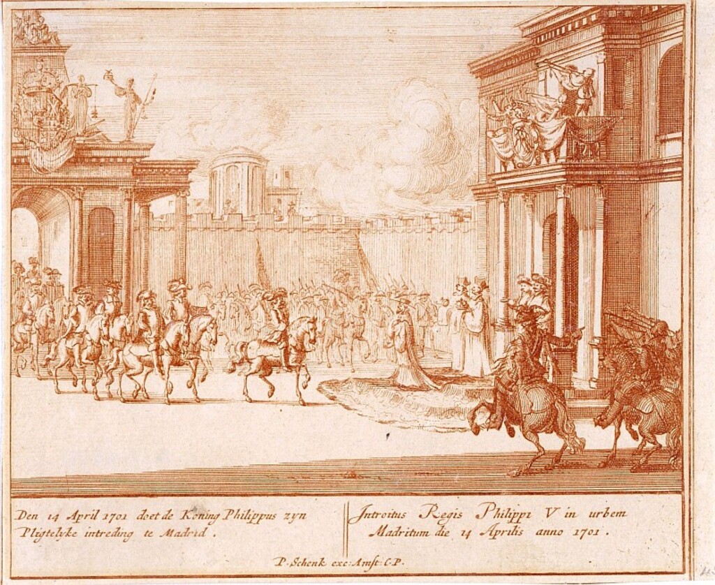 Miniatura de Jura de Luis I como Príncipe de Asturias, el 7 de abril de 1709