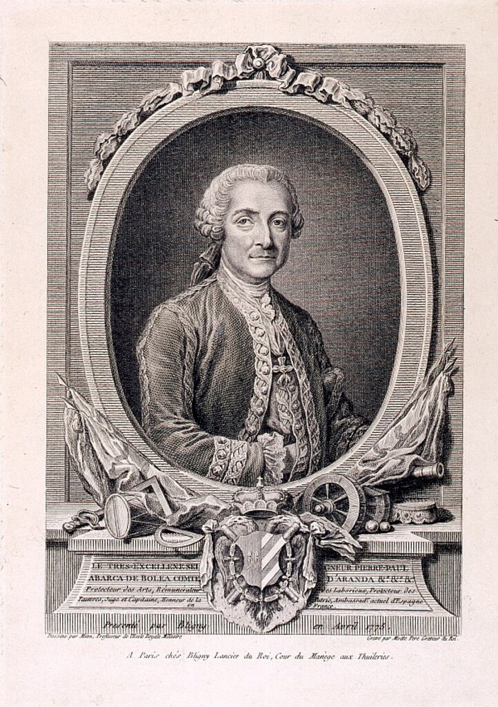 Miniatura de Pedro Pablo Abarca de Bolea, Conde de Aranda.