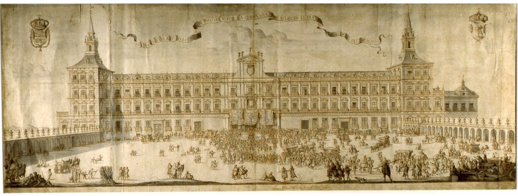 Miniatura de Proclamación de Felipe V en Madrid