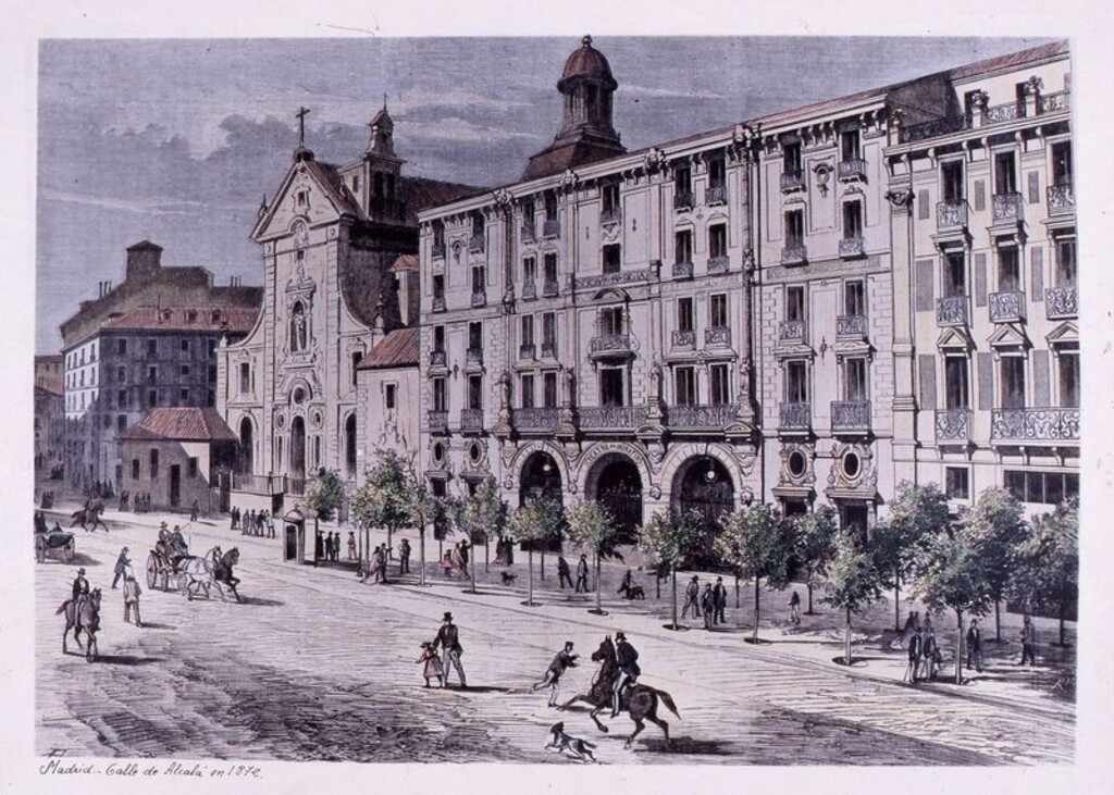 Miniatura de Calle de Alcalá en 1872