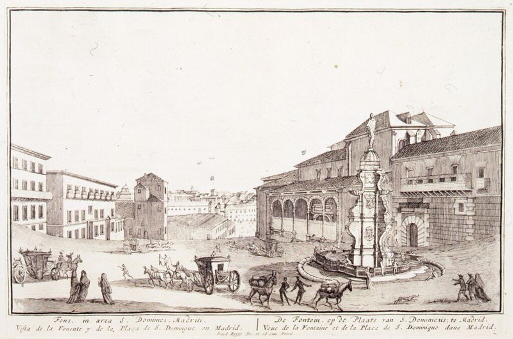 Miniatura de La plaza de Santo Domingo. Madrid