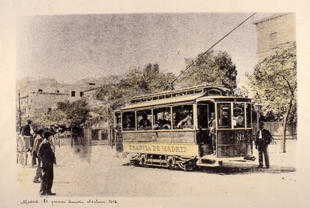 Miniatura de El primer tranvía eléctrico. 1898