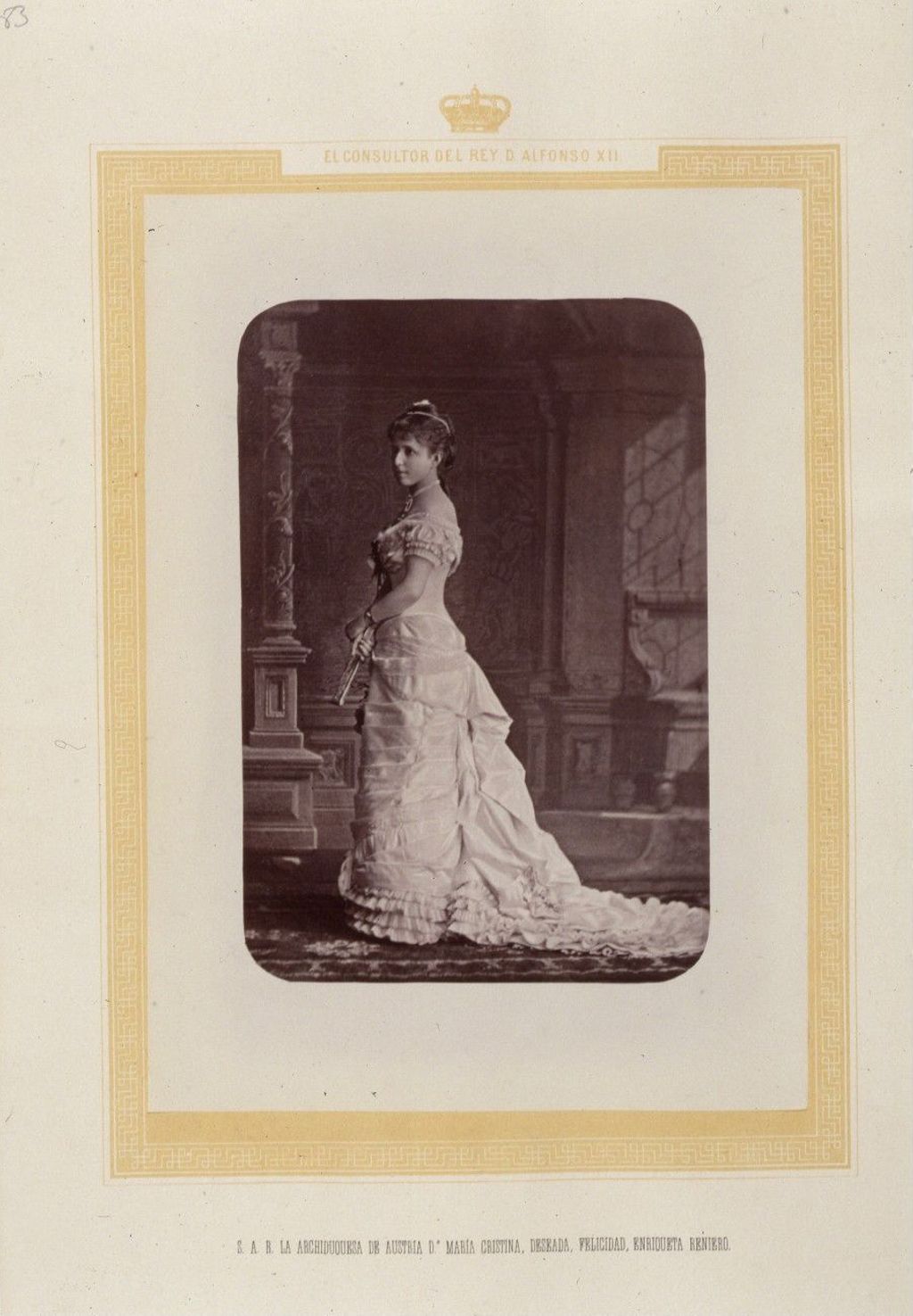 Miniatura de S.A.R. la Archiduquesa de Austria Dª María Cristina de Augsburgo