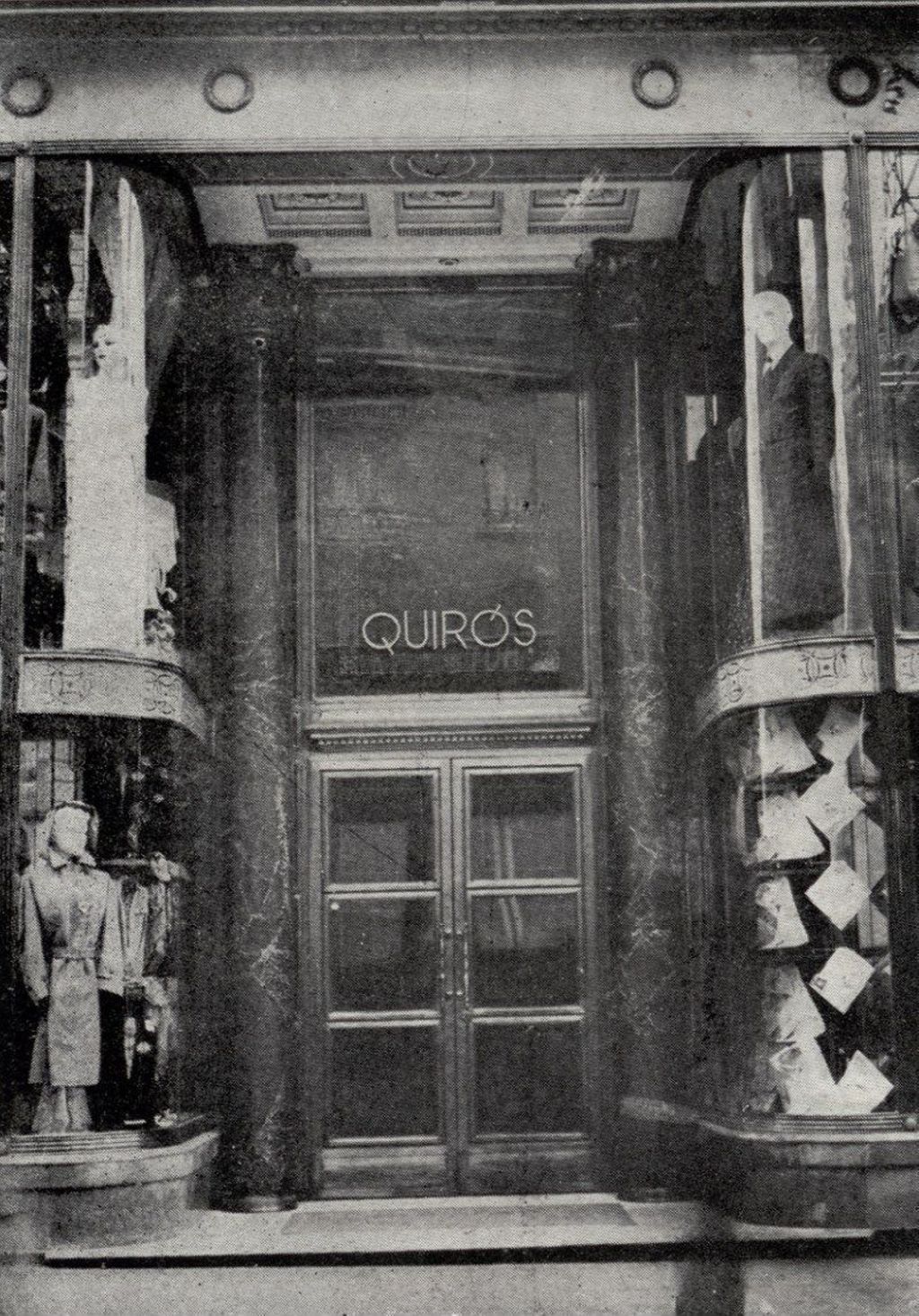 Miniatura de Fachada y puerta de acceso a Almacenes Quirós en Gran Vía 27