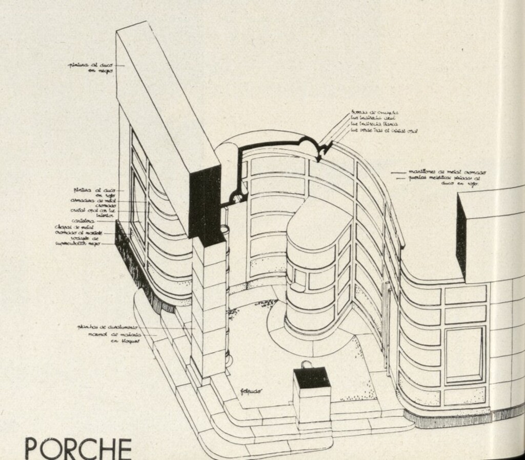 Miniatura de Croquis del porche del cine Actualidades