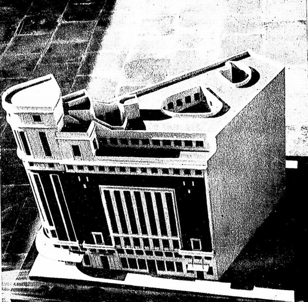 Miniatura de Maqueta del proyecto presentado por Emilio Paramés y J. Rodríguez Cano al concurso Carrión