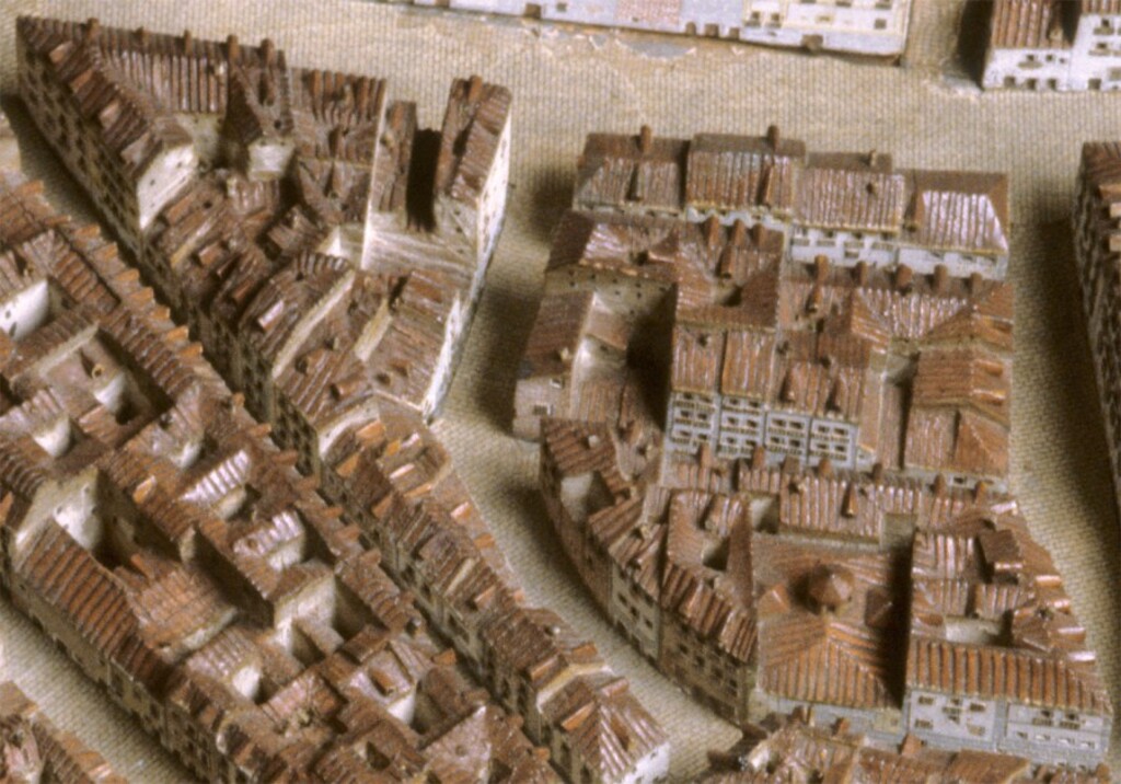 Miniatura de Manzanas 456, 464, 465 y 466 del Madrid de 1830