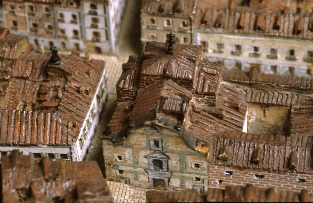 Miniatura de El convento del Caballero de Gracia en la maqueta del Madrid de 1830