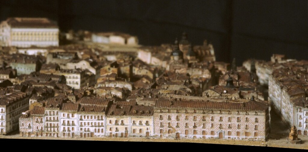 Miniatura de La calle Fuencarral y la casa de Pedro de Astrearena en la maqueta del Madrid de 1830