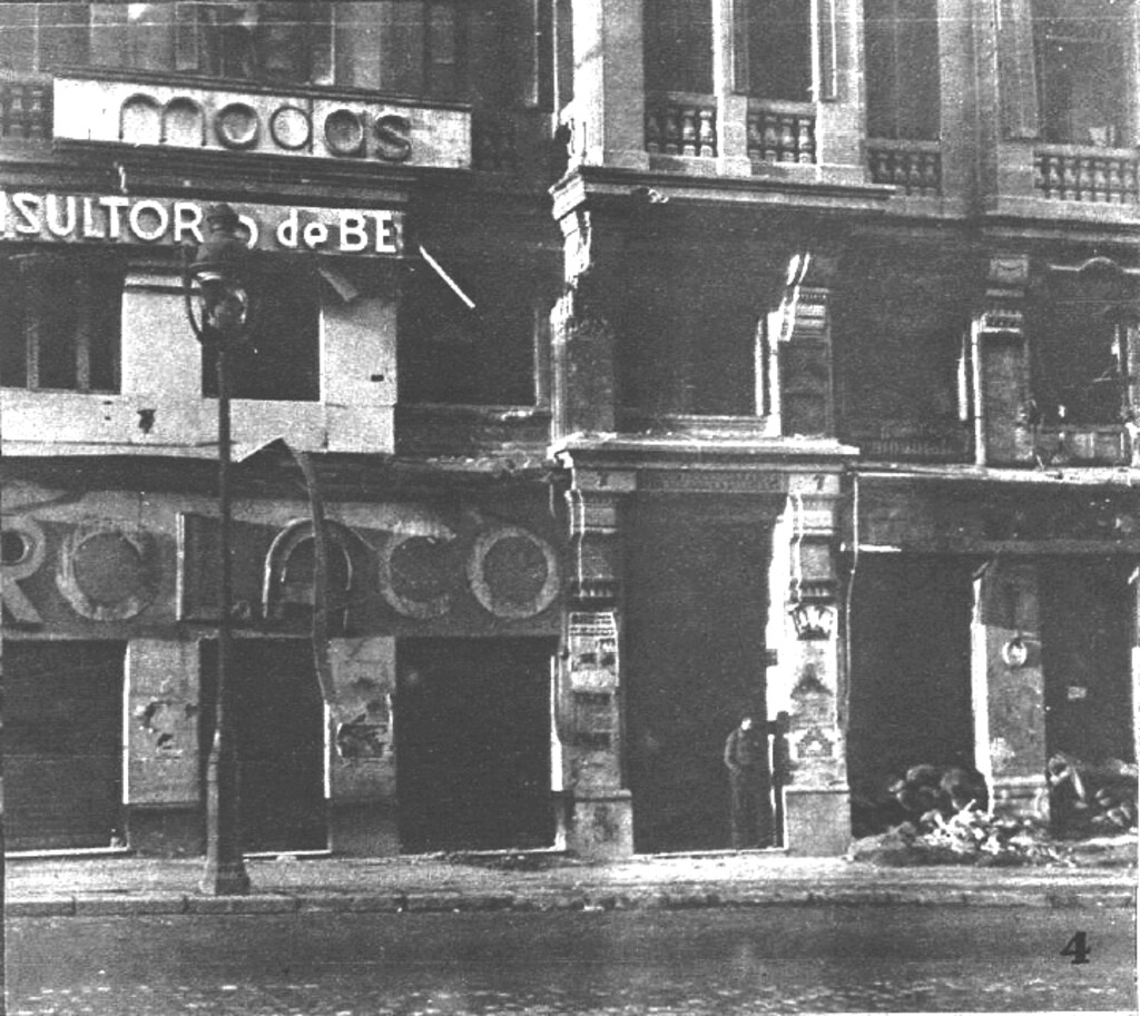 Miniatura de Destrozos causados por los obuses en el número 7 de la avenida de Rusia, antes Peñalver