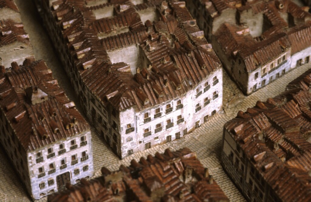 Miniatura de El Colegio de los Escoceses en la maqueta del Madrid de 1830