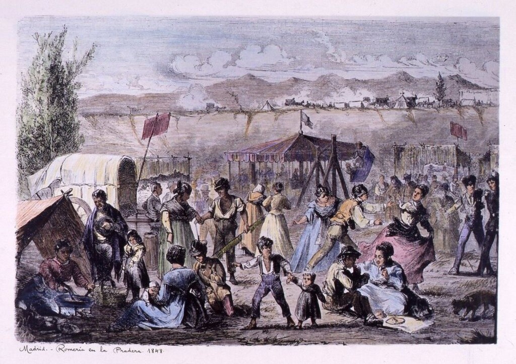 Miniatura de Romería en la pradera (1848)