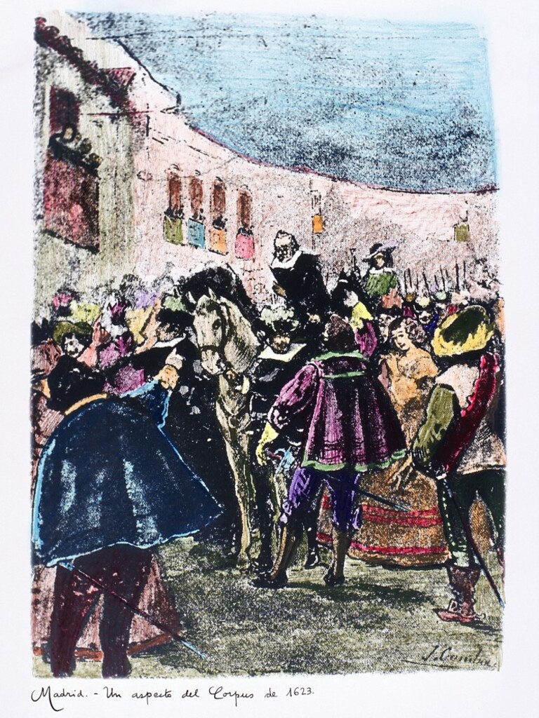 Miniatura de Un aspecto del Corpus de 1623
