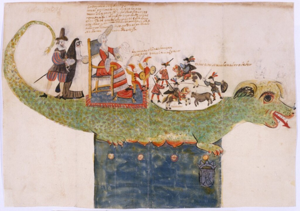 Miniatura de Tarasca con corrida de toros