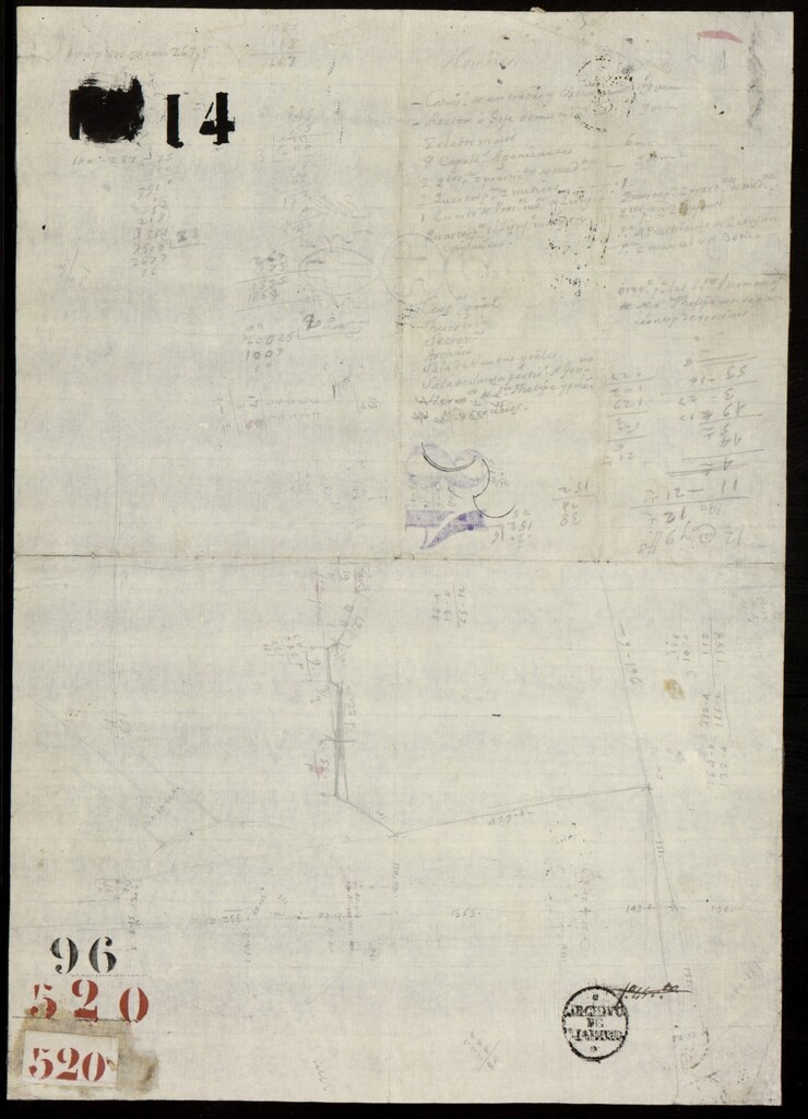 Miniatura de Croquis y anotaciones de la situación de las fuentes del Prado