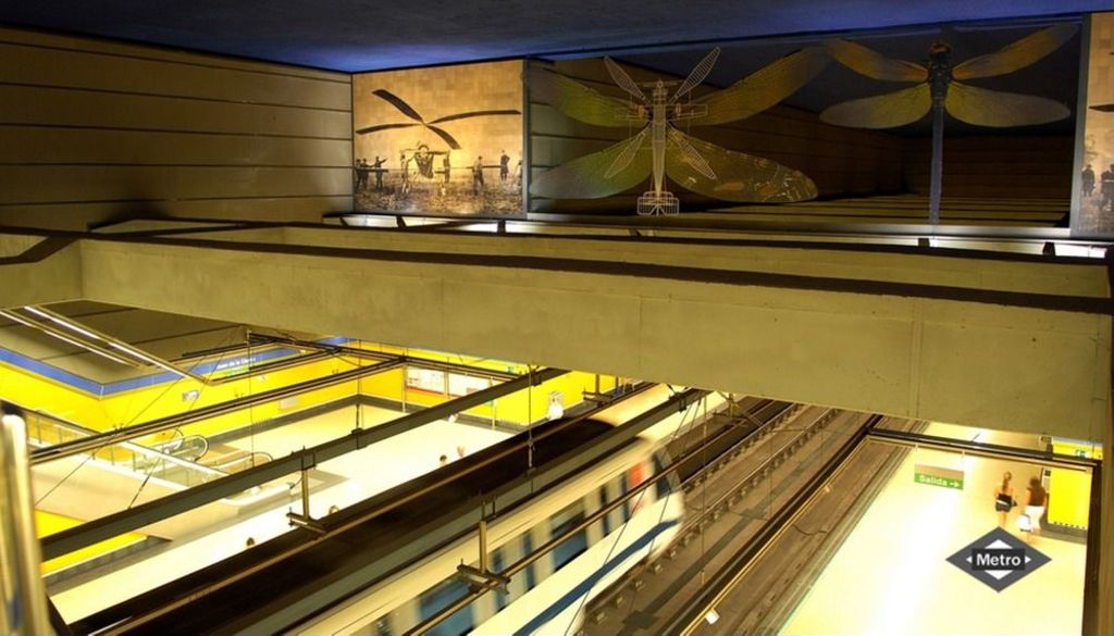 Miniatura de Arte en el Metro: estación de Juan de la Cierva