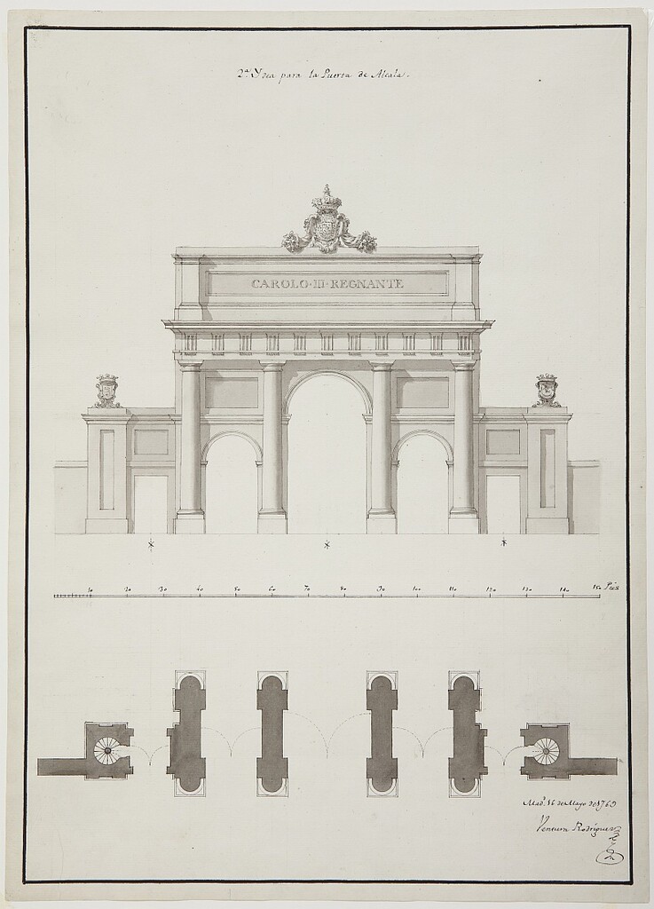 Miniatura de 2ª Idea para la Puerta de Alcalá