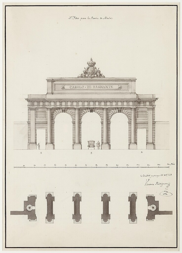 Miniatura de 3ª Idea para la Puerta de Alcalá