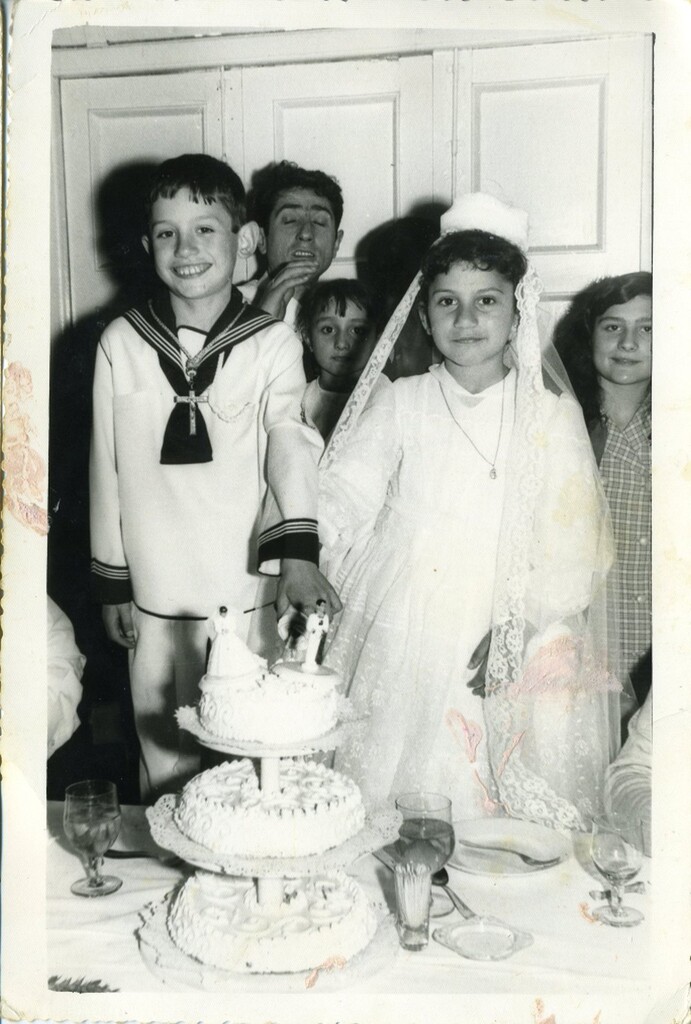 Miniatura de Tarta de Comunión para los hermanos Roncero