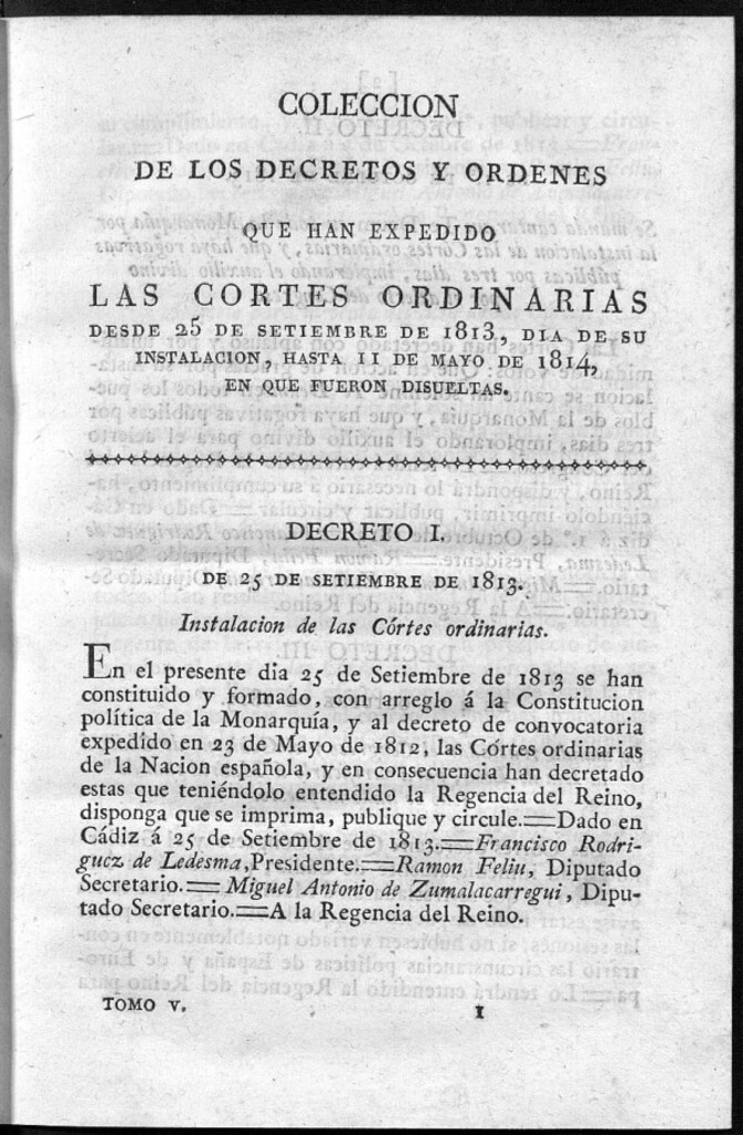 Miniatura de Instalación de las Cortes ordinarias.