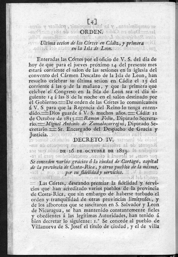 Miniatura de Ultima sesión de las Cortes en Cádiz, y primera en la Isla de León.