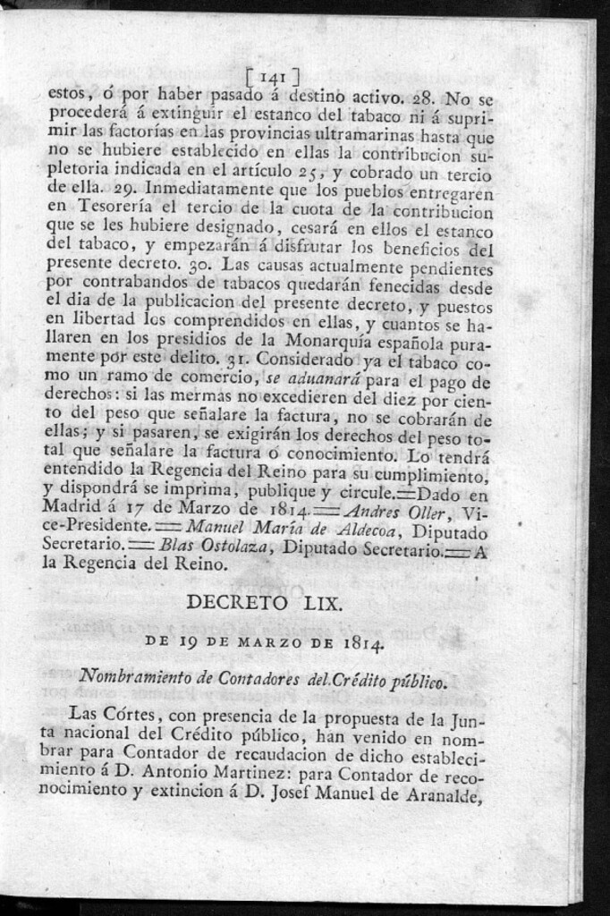 Miniatura de Nombramiento de Contadores del Credito público.